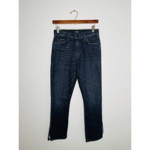Hudson Women's Size 25 Holly Straight Split Hem Dark Wash Jeans